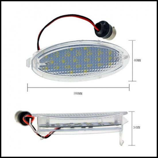 1x LED License Plate Lamp For Opel Agila A, Astra F G, Corsa B, Vectra B 1224110