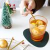 6pcs/set Stainless Steel Christmas Spoons Xmas Party Tableware Ornaments