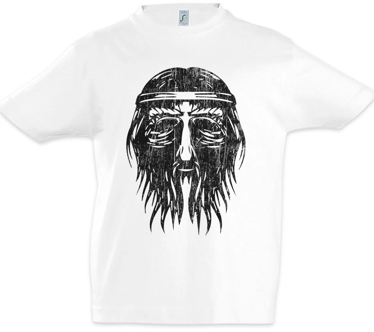 Nordic Barbarian Face Kids Boys kids boys T-Shirt Vikings Odin Hugin Munin Valhall Odhin 110