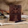 Handmade Leather Journal: Tree of Life Embossed Travel Notebook