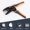 KF CPTEC 04B Ratchet Crimping Pliers for Uninsulated Open Barrel Terminals – Compatible with JST, Molex, TE, AMP, and Deutsch Connectors – AWG 22-10 (