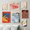 Colorful Wall Art Minimalist Abstract Figures Girl Line Landscape Wall Decoration Canvas Painting Home Living Room Bedroom Decor