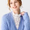Perfect Match Cotton Wire Mesh Fake Collar Korean Sweater Decorative Collar Women'S Versatile Lace Collar