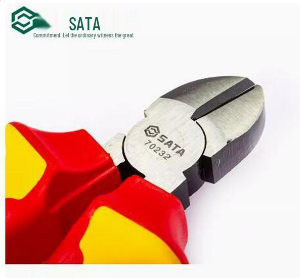 SATA VDE Insulated High Voltage Diagonal Cutting Pliers 6" & 7"