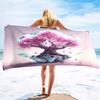 Cherry Blossom Bath Towels Soft Comfort Beach Highly Absorbent Large Decorative Guest Hand For Swimming Pool