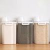 Grain Can Ergonomic Handle Measuring Cup Design Storage Container with Lid