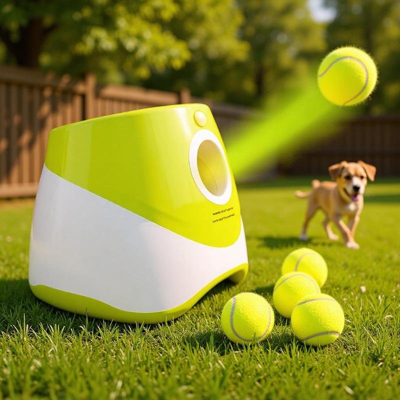 Automatic Dog Ball Launcher - Interactive Outdoor Tennis Toy