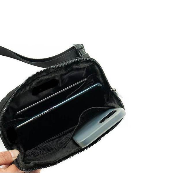 Borsa da donna piccola borsa a tracolla in velluto a coste borsa da cintura per viaggi, sport, corsa, escursionismo, borsa da trekking in velluto a coste, bianco, Taglia unica