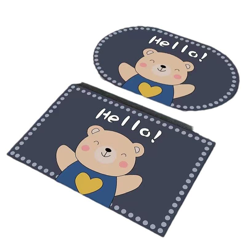 Bathroom Non-slip Soft Diatom Mud Absorbent Quick Drying Floor Mat Household Bedroom Kitchen Door Mat Entry Door Door Mat