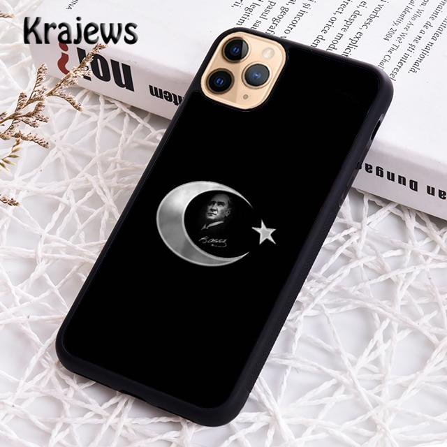 Krajews Mustafa Kemal Ataturk Signature Phone Case For iPhone 14 5 SE 6s 7 8 Plus X XR XS 11 12 13 Pro Max Samsung S21 S22 Ultra