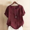 Womens Solid Color Button Short Sleeve Shirt Casual Daily Vacation