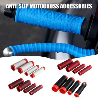 Universal Silicone Motorcycle Grip Covers Non-Slip Handlebar And Brake Lever Protectors Easy Installation Motorcycle Handlebar Tape