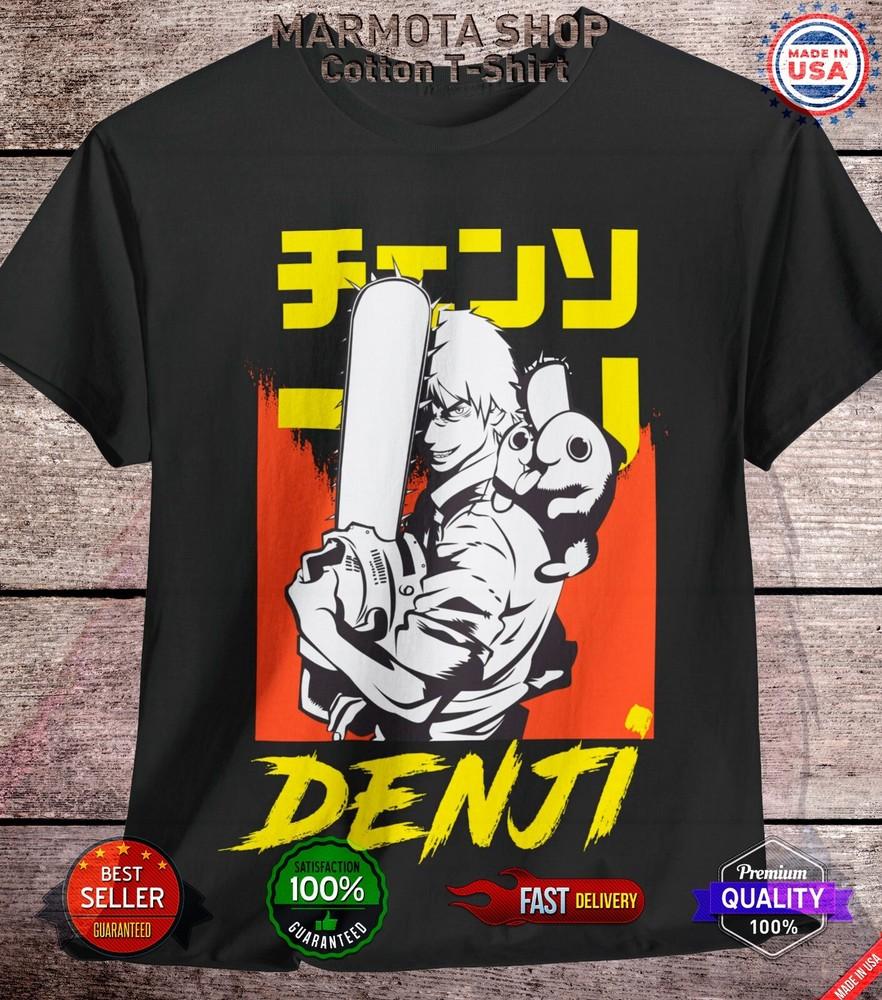 

Denji Chainsaw Man Shirt Anime Tee T-Shirt Manga Otaku Makima Unisex All Size 4XL