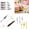 Σετ Σπάτουλας Λείανσης Κέικ Μαχαίρι Παλέτας και Σπάτουλα Σερβιρίσματος Κέικ για Ψήσιμο Διακόσμηση Ζαχαροπλαστικής Κρέμας Ζωγραφική και Εργαλεία Κοπής Επιδόρπιου