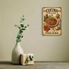 "Spaghetti Carbonara" Metal Sign - Vintage Italian Cuisine Decor for Kitchen & Bar Walls