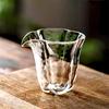 220ml Hammer Clear Hammered Glass Tea Pitcher, Heat-resistant Cha hai Gongdao Bei, Tea Serving Pitcher for Tea Set Accessories