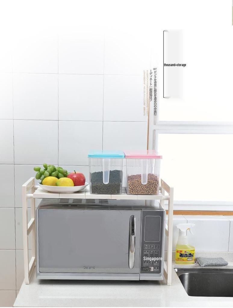 Retractable Stainless Steel Under-Sink Organizer with Pull-Out Drawer