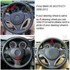 Cardak Black artificial Leather Car Steering wheel cover for BMW E90 E70 E71 X5 X6 320i 325i 330i 335i 120d E87 120i 130i