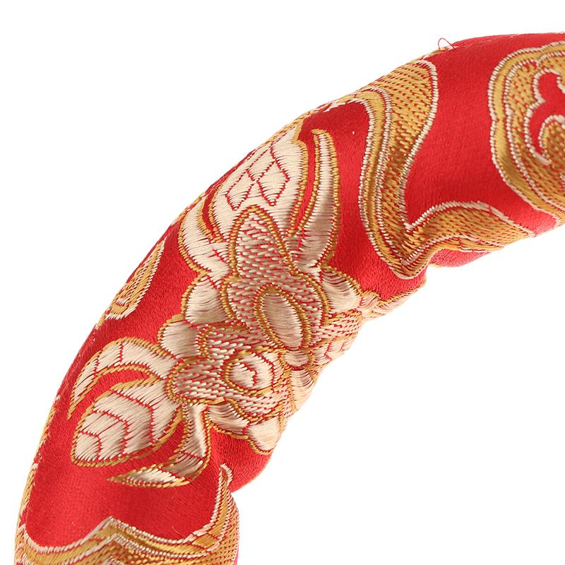 8/10/12cm Kırmızı İpek Yastık Minder Buddha Ses Kasesi Altlığı Tibet Singing Bowl İçin Nepal'de Kase Minderi Budizm Ürünleri