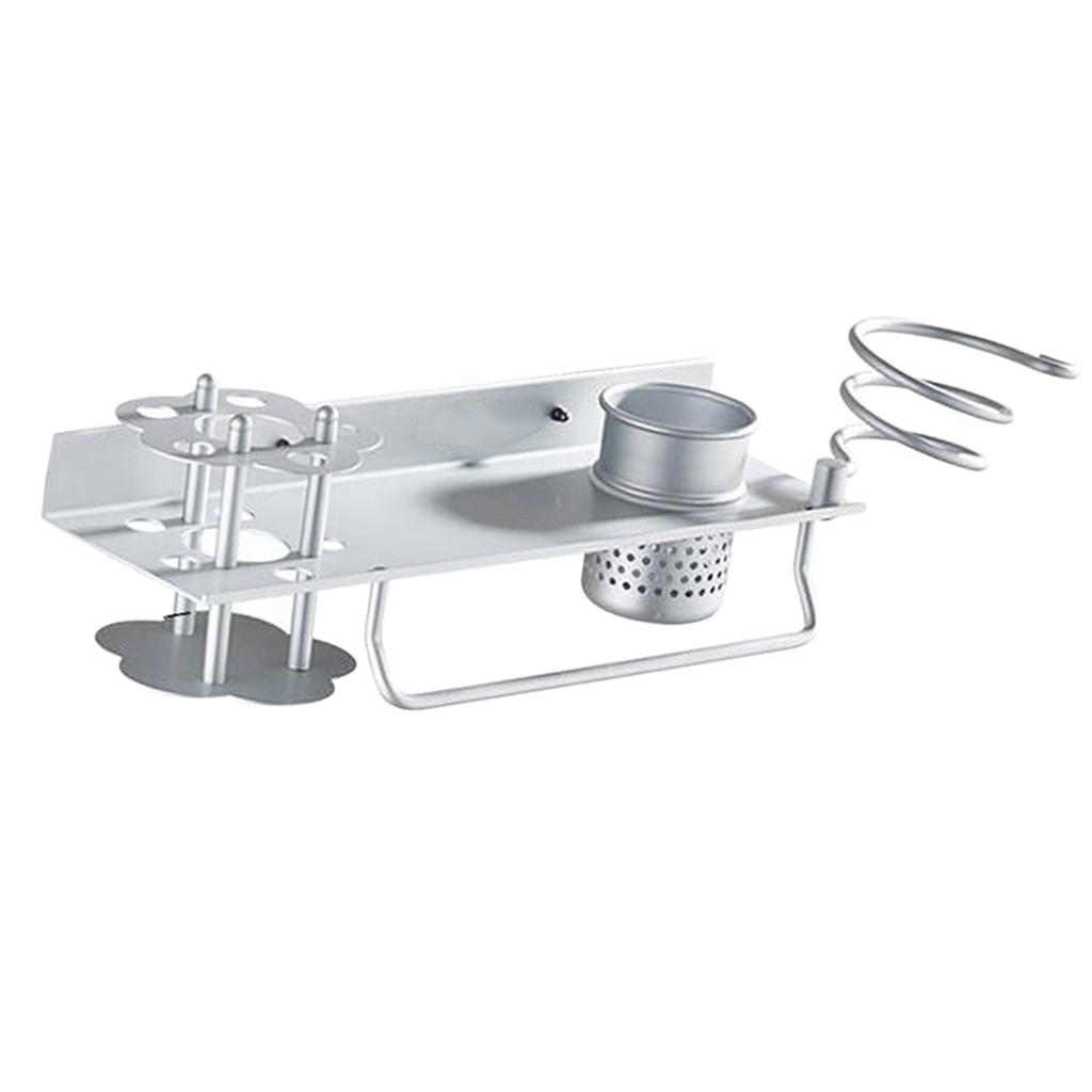 Dryer Holder,Hair Organizer Shelf Rack Stand,Wall Mount ,Bathroom Washroom Accessories Storage