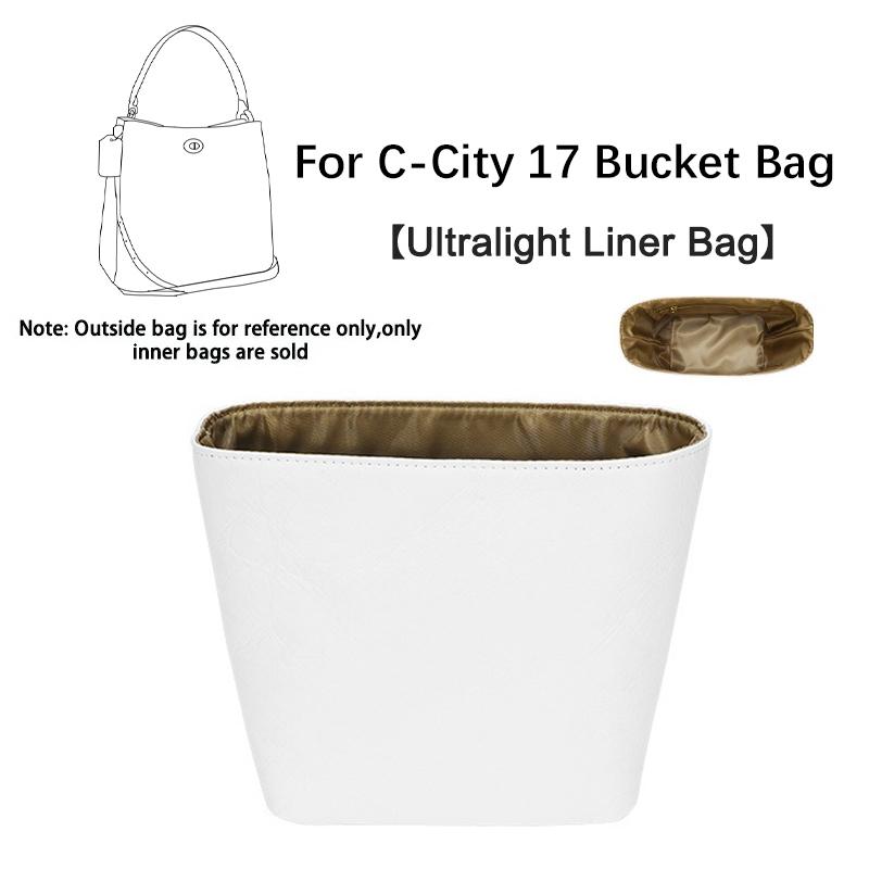 EverToner Dupont Paper Lining Storage Pouch Inner Liner Purse Portable Travel Insert Organizer For C-ch City 17 Tote Bag