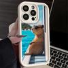 Handyhülle für iPhone 17 Air 16E 15 16 Pro Max Tier Capybara Niedliche Hülle 14 Plus 13 12 Mini Weiche Schale Silikon Fundas