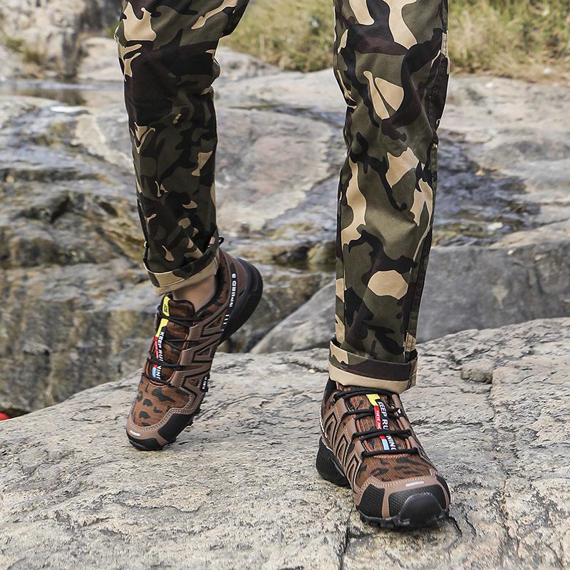 Men's Shoes Hiking Shoes Autumn New Breathable Mesh Sneakers Outdoor Hiking Wading Travel Shoes Climbing Shoes Large Size