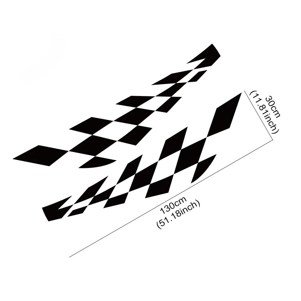 Car Door Side Lattice Vinyl Film Sticker For Mercedes Benz Smart Fortwo W453 W451 Auto Racing Sport Body Decor Decal Accessories