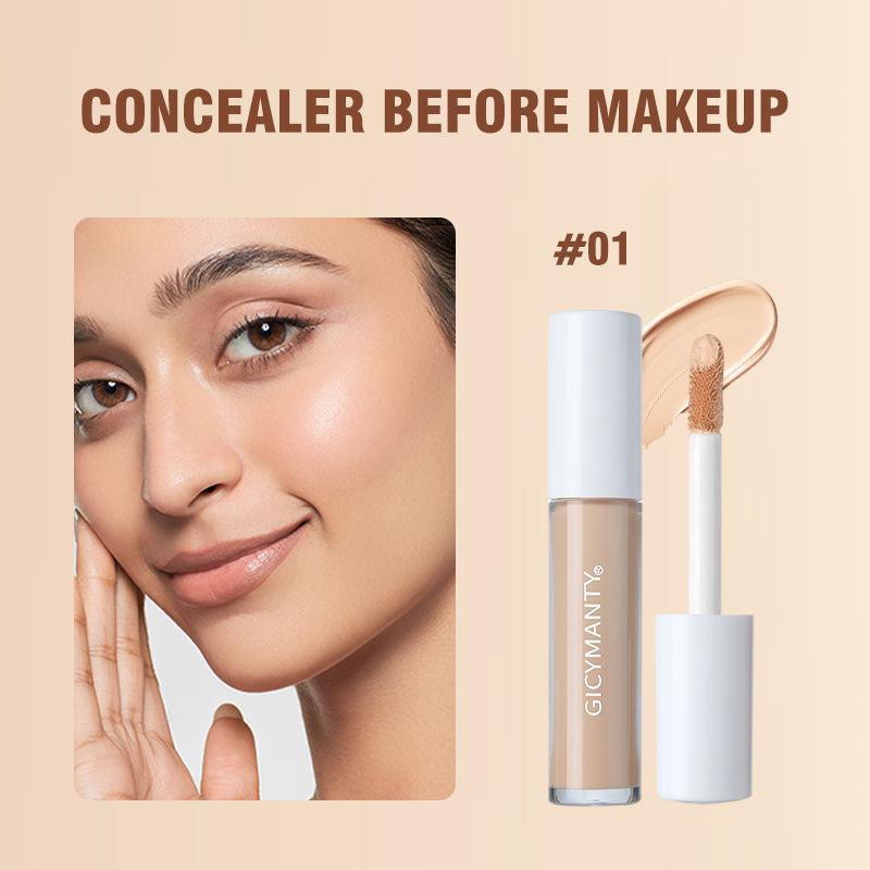 GICYMANTY Long-Lasting Moisturizing Clear Concealer: High Coverage, Non-Creasing, Close-Fitting Makeup.