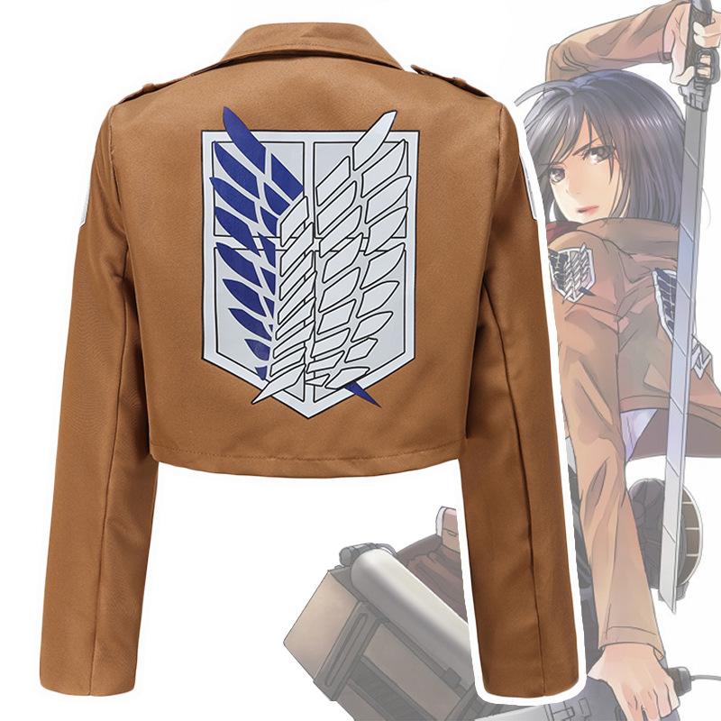 Ataque em Titã Shingeki No Kyojin Scouting Legion Cosplay Jaqueta Casaco Eren Jage