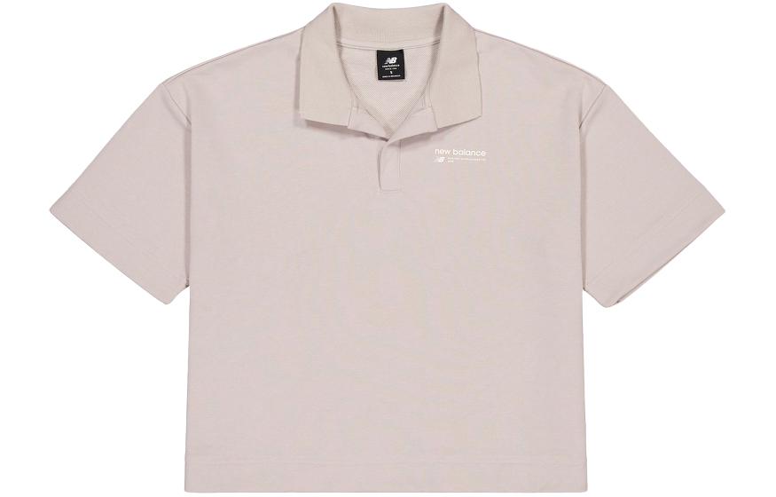 New Balance Polo Shirt Women s Light Khaki WT33535-MNK M