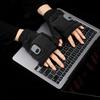USB Heated Gloves with Digital Display Portable Smart Thermostatic Electric Heated Fingerless Gloves Hand Warming Gloves Outdoor Work Cycling Skiing