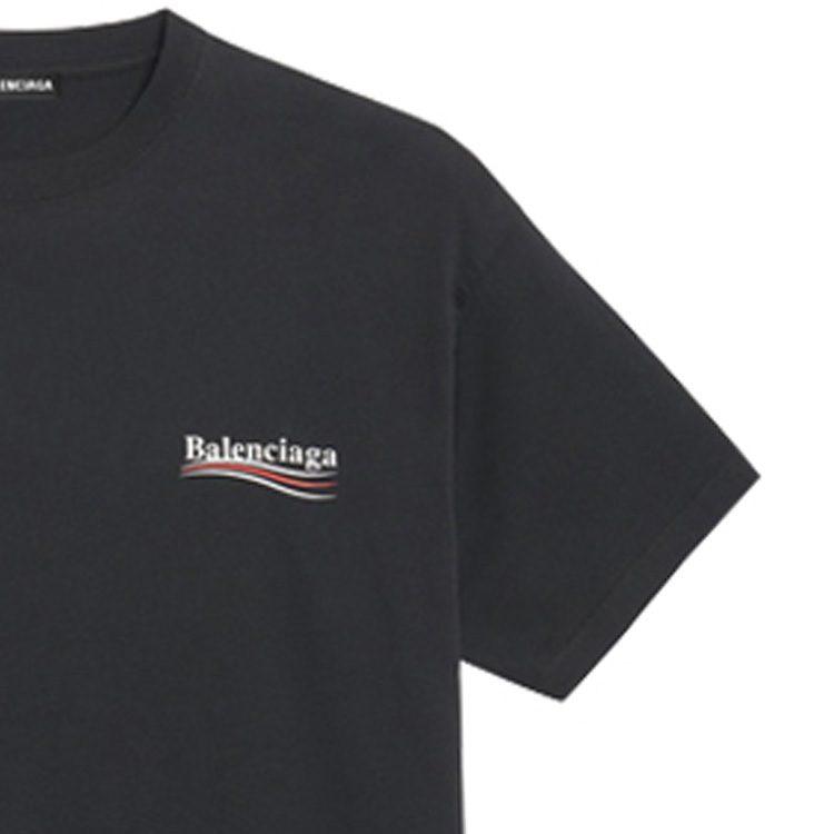 Balenciaga Political Campaign SS20 T Shirt Regular Fit Men's Black 570803TAV441000