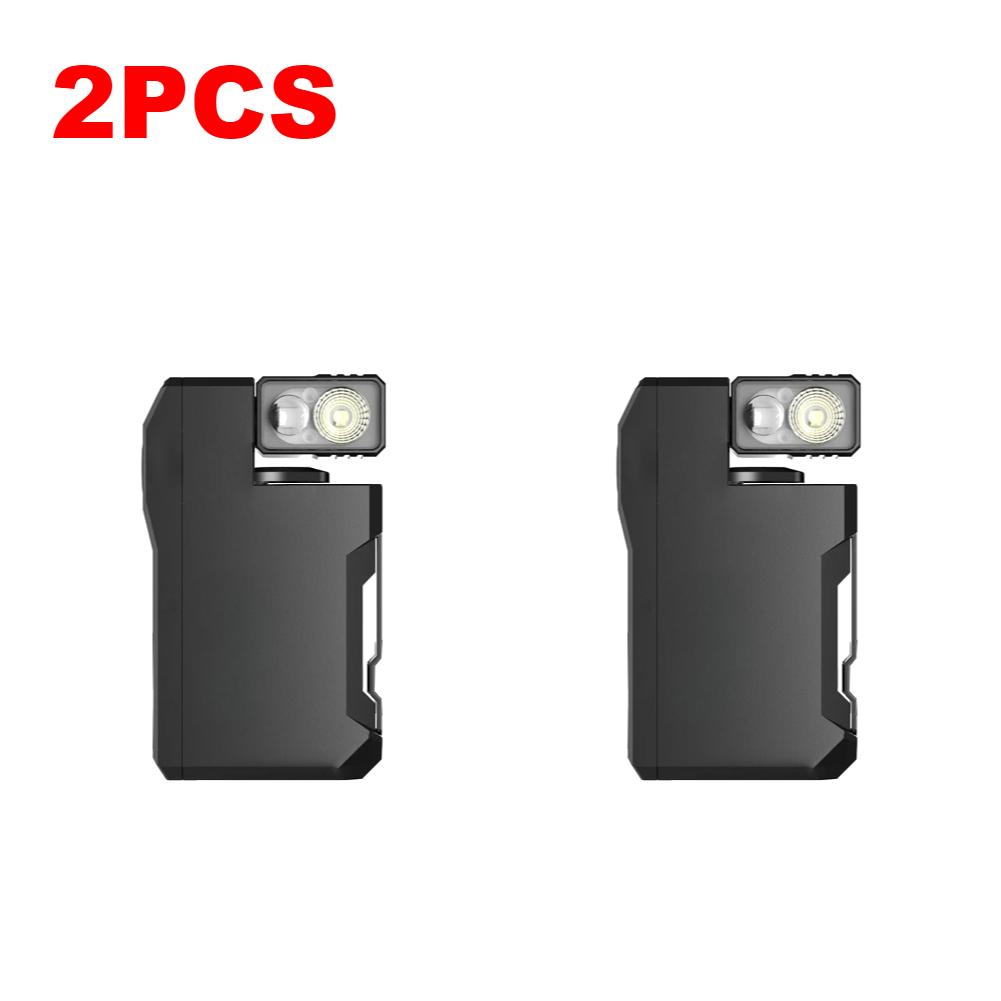 Mini Flashlight LED Rechargeable Compact Torch Camping Lighting Flexible 180° Rotatable Head And Clip Outdoor Emergency Torchs