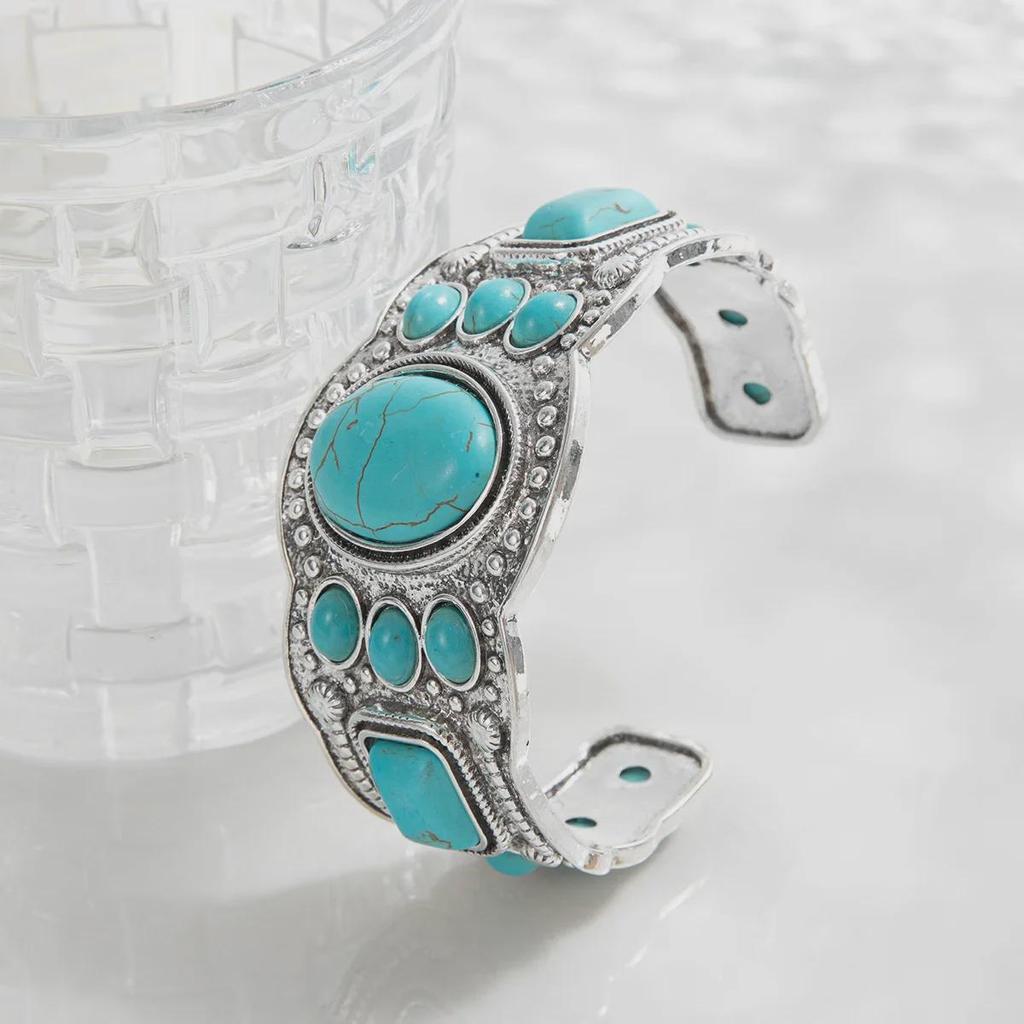 Vintage French Ethnic-Style Turquoise Bohemian Women's Bracelet