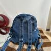 Mini Denim Backpack for Women – Compact Washed Jeans Style Bag – Perfect for Daily Use & Travel