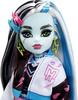 Monster High Panenka Frankie Stein s doplňky a mazlíčkem, kloubová módní panenka, černo-modře melírované vlasy, dětská hračka, od 3 let