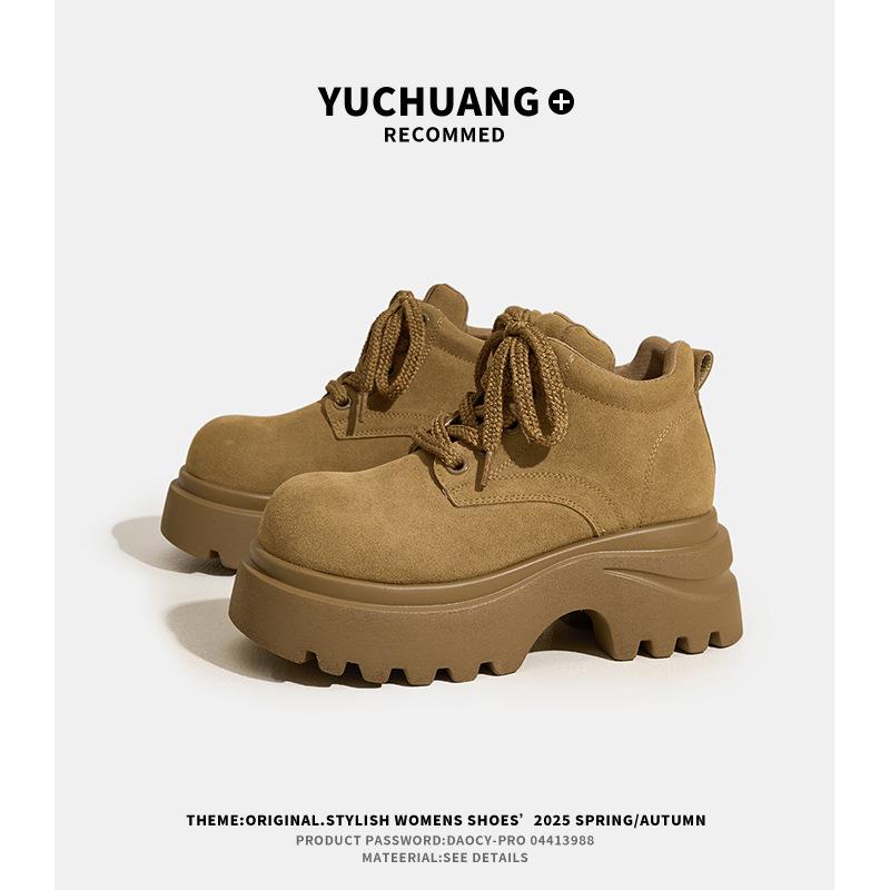 Thick-soled Martin Boots Women's New Autumn Small Height Increase Short Boots Versatile Casual Tooling Boots