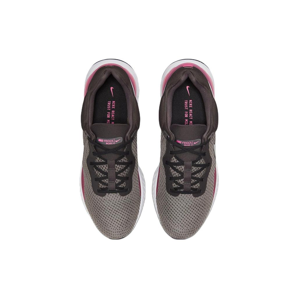 Nike React Miler 3 Soft Stable Mesh Slip Resistant Durable Low Top Training Running Shoes Men Sneaker Black Red DD0490-200