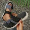 Sandali Bassi a Infradito da Donna Taglie Forti, Scarpe Casual Moda con Lavorazione Intrecciata, Sandali Bassi Estivi a Fascia Singola per Donna