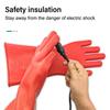 Red Electrician Insulating Gloves Rubber 5KV Insulation Mittens Anti-Electricity Withstanding Voltage 220V Work Safe Gloves