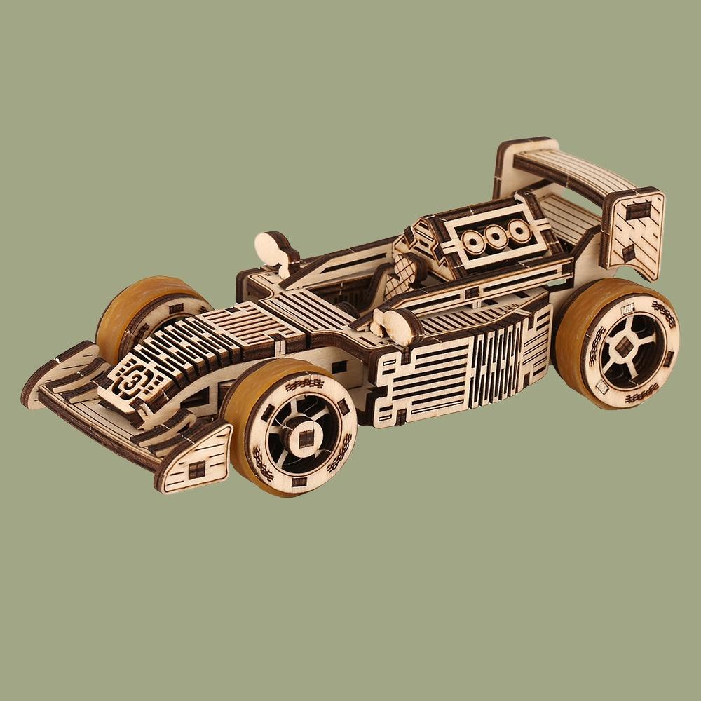 3D Puzzle DIY Wooden Classic Racing Model Adult Birthday Halloween Gift