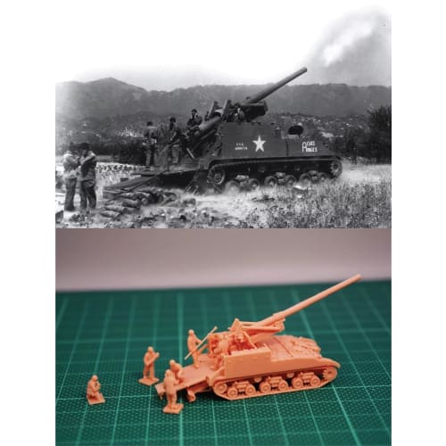 

1/144 США M40 155мм САУ с расчетом (мелкие детали) Комплект смолы