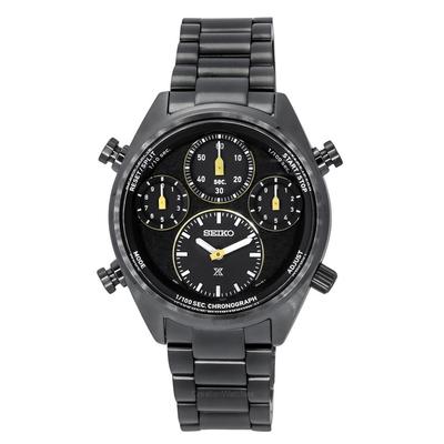 Prospex Speedtimer Edição Limitada Cronógrafo Aço Inoxidável Mostrador Preto Solar SFJ007P1 100M Relógio Masculino
