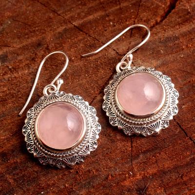 Quarzo rosa Pietra di luna Larimar Ametista Labradorite Orecchini pendenti Gioielli in argento sterling 925 da donna