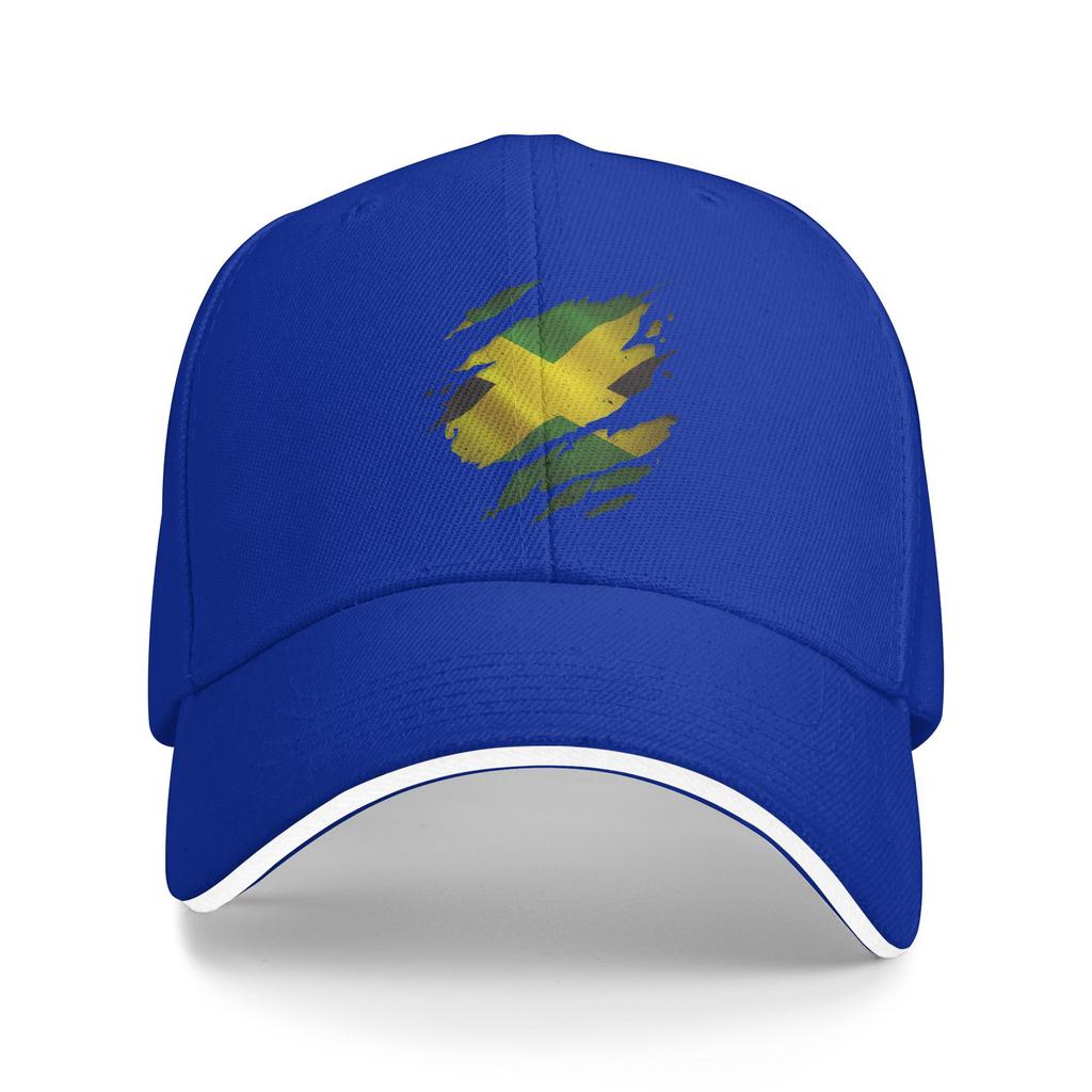 Women Unisex Jamaica Flag Ripped Scratch Heritage Culture Proud Jamaican Outdoor Hat  Trucker Cap New Baseball Cap Sports Hats