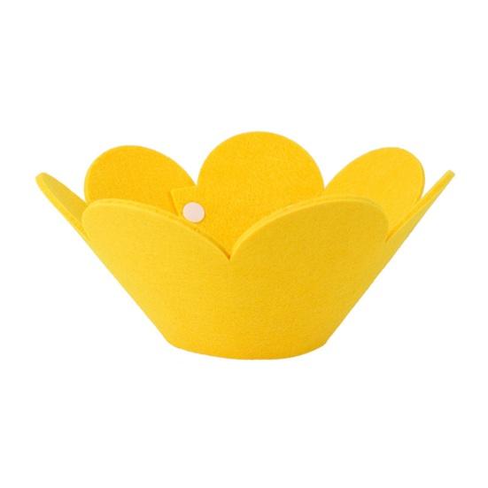 Cat Cone Recovery Collar Adjustable Cute Sunflower Pet Cone Collar Felt Recovery Cone for Kittens Prevents Lick-Bite And Scratching