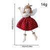 High Quality Cloth Angel Girl Pendant Red White Grey DIY Decor Christmas Doll Pendant Hanging Ornaments New Year Party