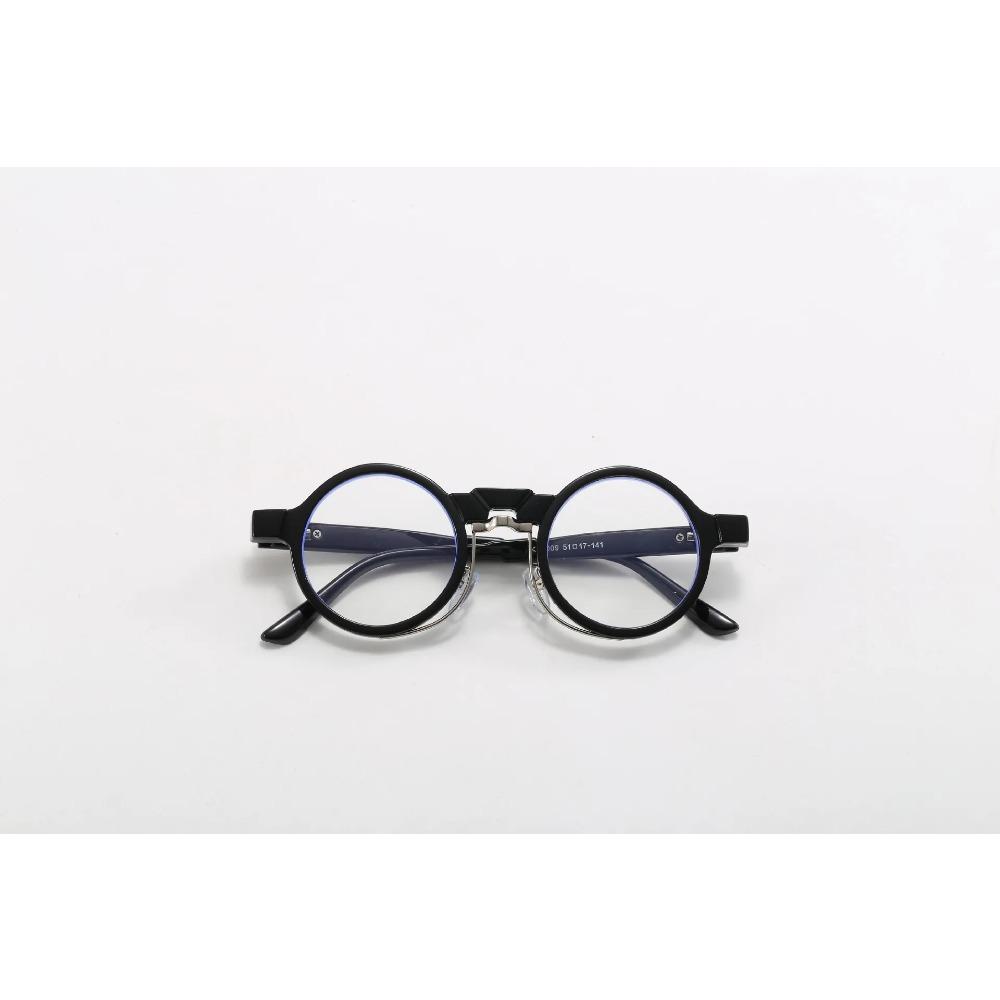 German niche circular retro handmade glasses frame women men 2024 High quality trending product fashion anti blue light glasses