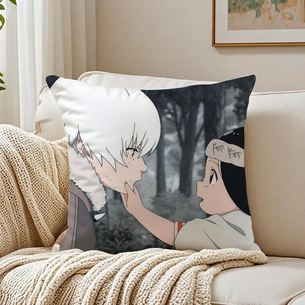 Fantasy Anime TTo Your Eternity Cushion Cover Linen Pillowcase Soft  for Sofa Bed Home Room Decor